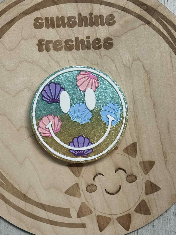 Seashell Smiley Face Freshie Silicone Mold
