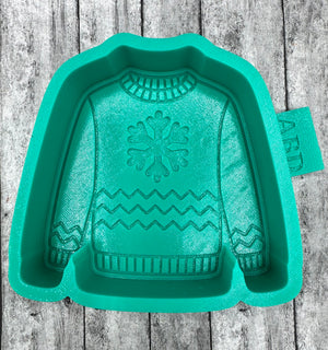 Winter Sweater with Snowflake Freshie Mold