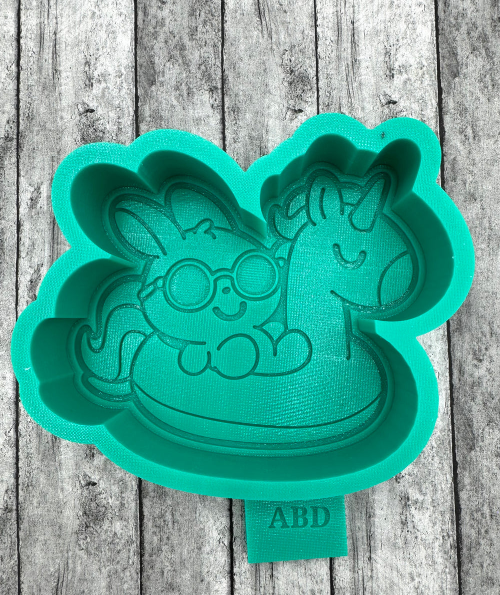 Bunny on a Float Silicone Mold