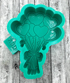 Valentine Heart Bouquet Freshie Silicone Mold