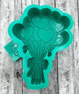 Valentine Heart Bouquet Freshie Silicone Mold