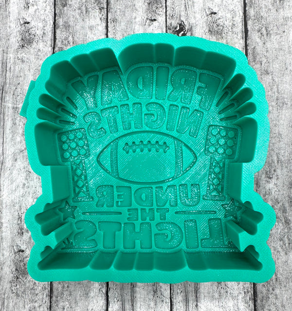 Friday Nights Under the Lights Football Freshie Silicone Mold