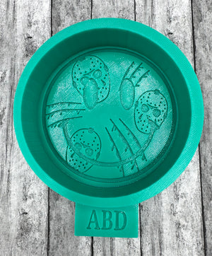 Jason Mask Smiley Face Freshie Silicone Mold