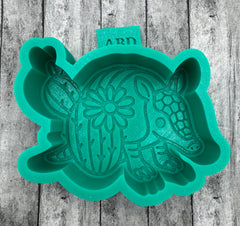 Armadillo with Cactus Freshie Silicone Mold
