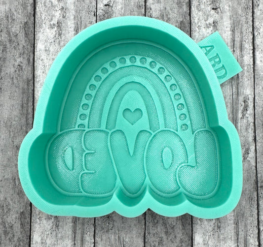 Love Rainbow Freshie Silicone Mold