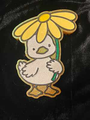 Duck Goose Flower Umbrella Freshie Silicone Mold