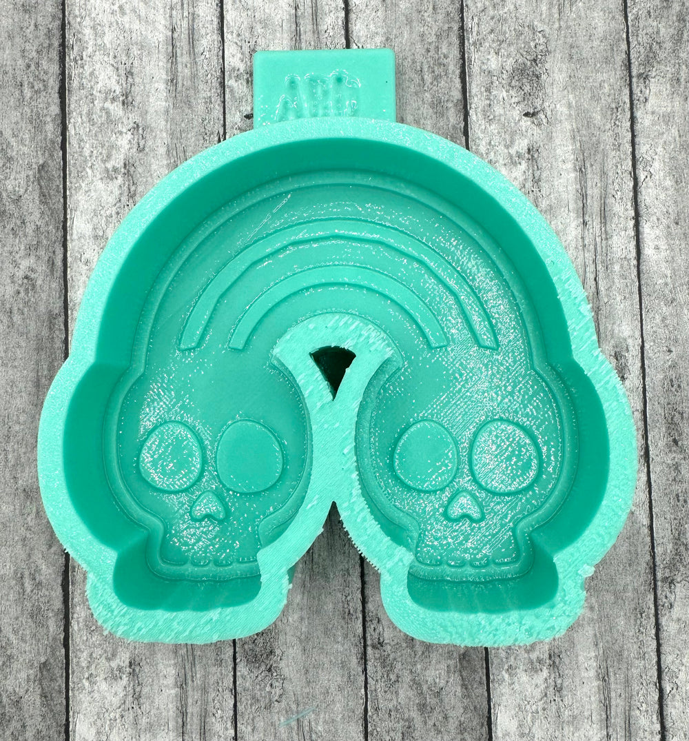 Rainbow Skulls Freshie Silicone Mold