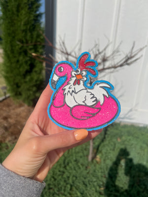 Chicken on a Float Silicone Mold