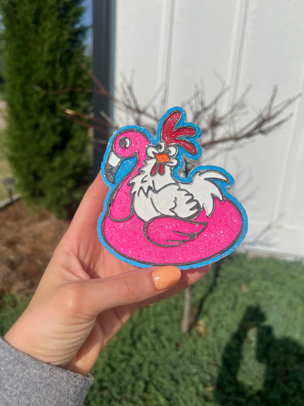 Chicken on a Float Silicone Mold