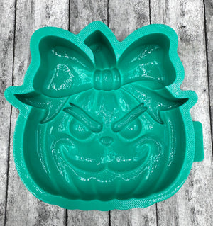 3D Grinch Pumpkin Silicone Mold