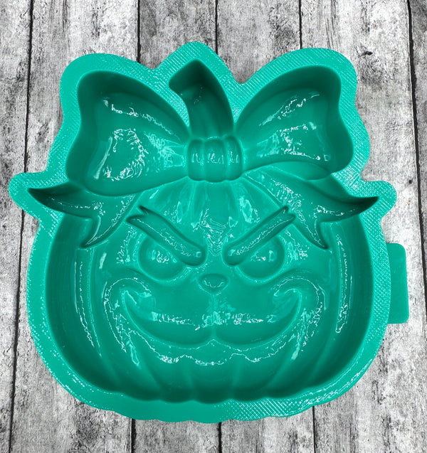 3D Grinch Pumpkin Silicone Mold