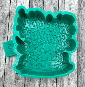 Hot Girl Summer Cow on Float Silicone Mold
