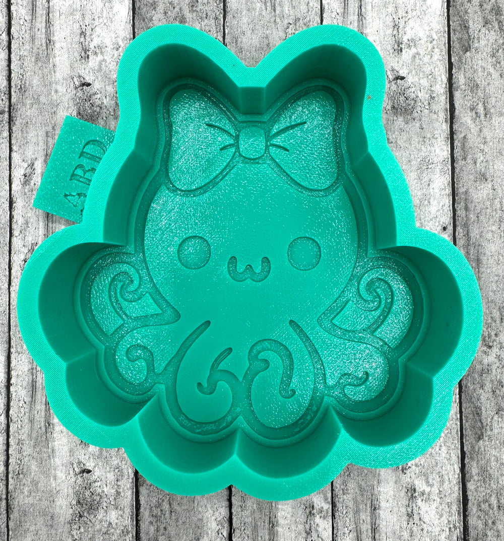 Octopus with Bow Silicone Mold
