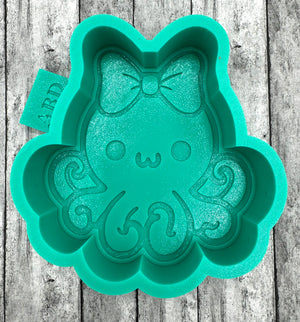 Octopus with Bow Silicone Mold