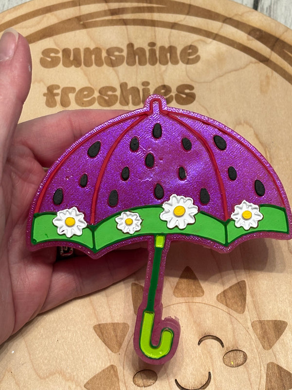 Watermelon Umbrella Freshie Silicone Mold
