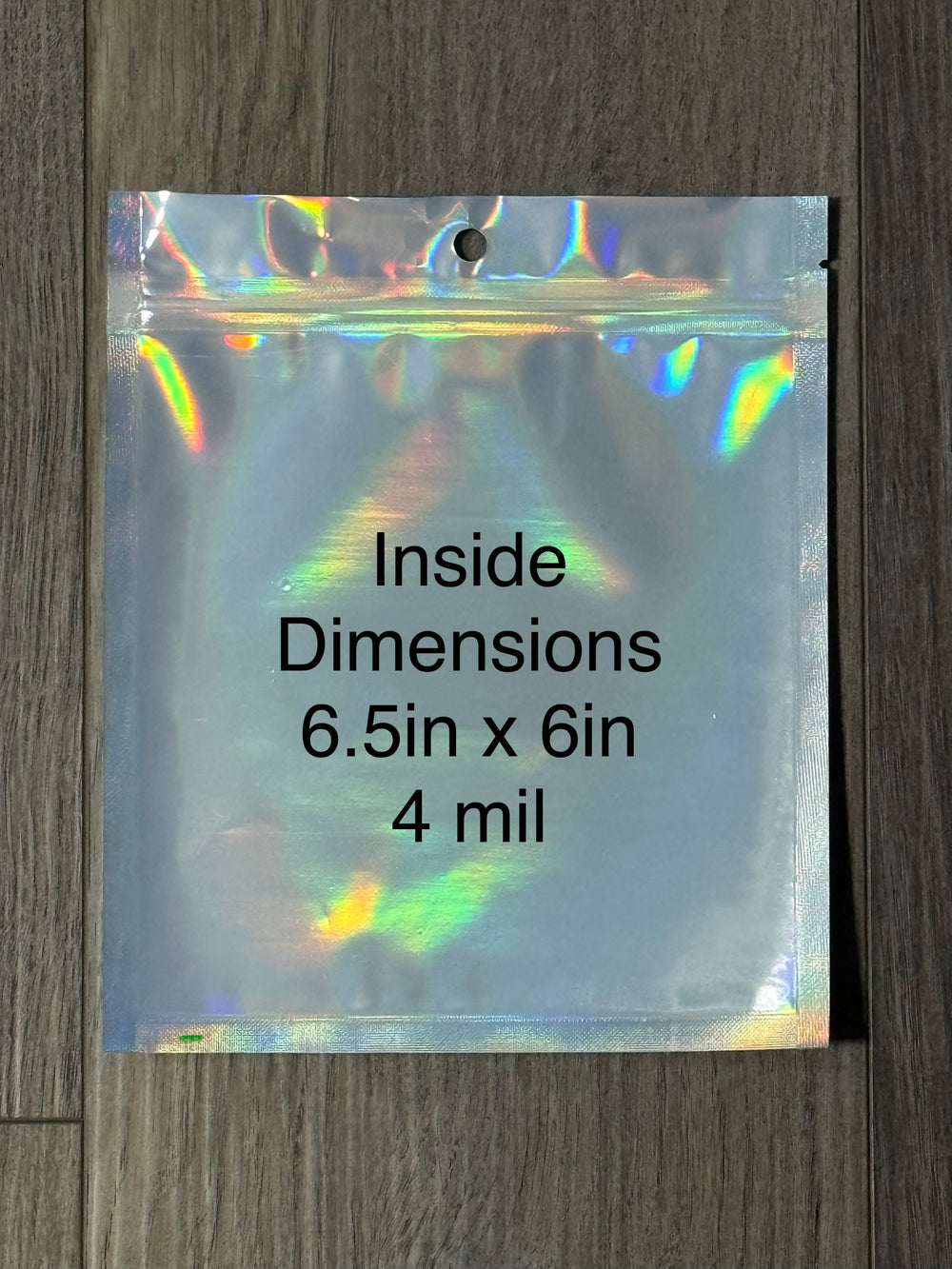 100 - NEW SIZE - 6.6in x 7.5in ZIP TOP Mylar Backing and Clear Front Polypropylene 4mil Thickness Hanging Display Storage Bags for car freshies and more