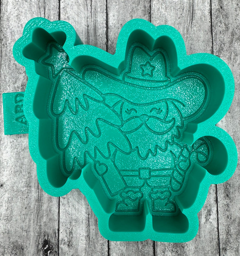 Cowboy Santa Christmas Tree Freshie Silicone Mold