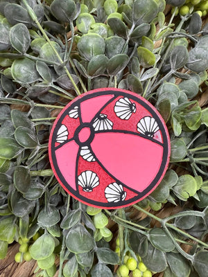 Beach Ball with Shells Freshie Silicone Mold