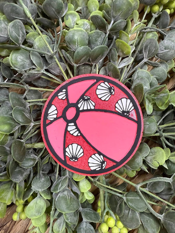 Beach Ball with Shells Freshie Silicone Mold