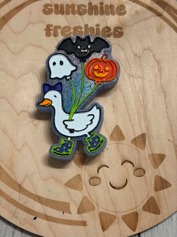 Goose with Fall Balloons Freshie Silicone Mold