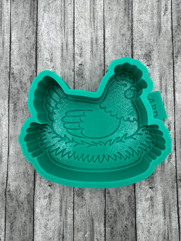Chicken in Nest Freshie Silicone Mold