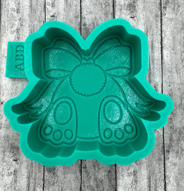 Bunny Bottom with Bow Freshie Silicone Mold