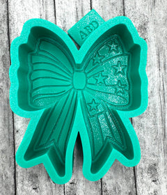 Patriotic Bow Freshie Silicone Mold
