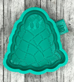 Ghost Wrapped in Quilted Blanket Freshie Silicone Mold