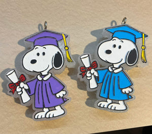 Graduation Beagle Freshie Silicone Mold