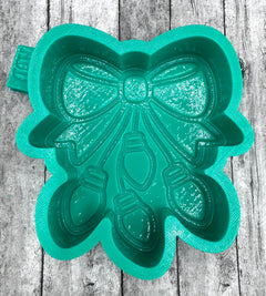 Christmas Lights Bow Freshie Silicone Mold
