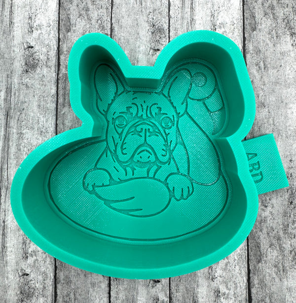 Frenchie Dog on a Float Freshie Silicone Mold