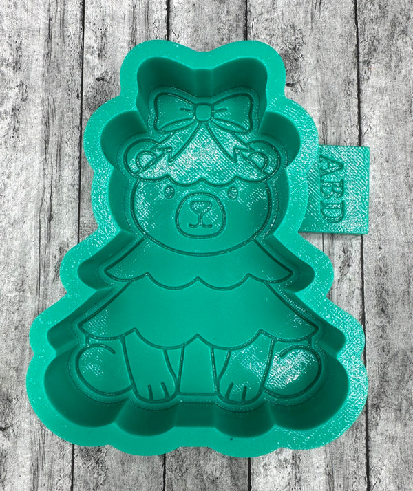 Bear Christmas Tree Freshie Silicone Mold