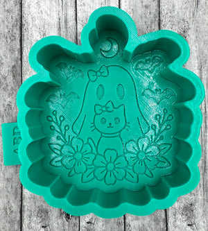 Ghost Cat Flowers Silicone Mold