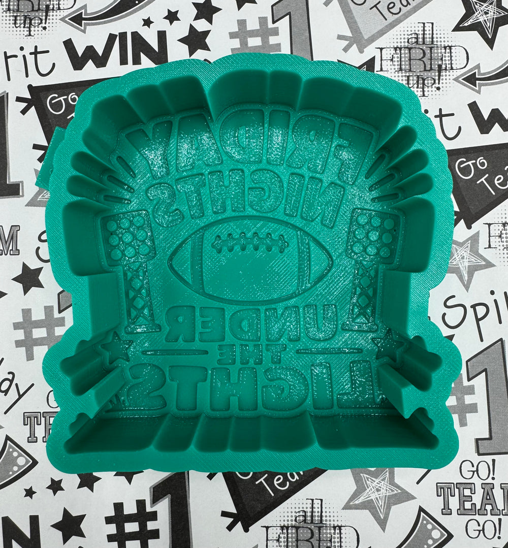 Friday Nights Under the Lights Football Freshie Silicone Mold