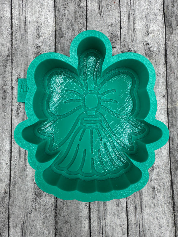 Witches Broom with Bow Freshie Silicone Mold