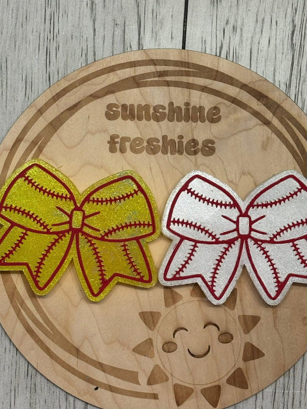 Baseball Bow Freshie Silicone Mold