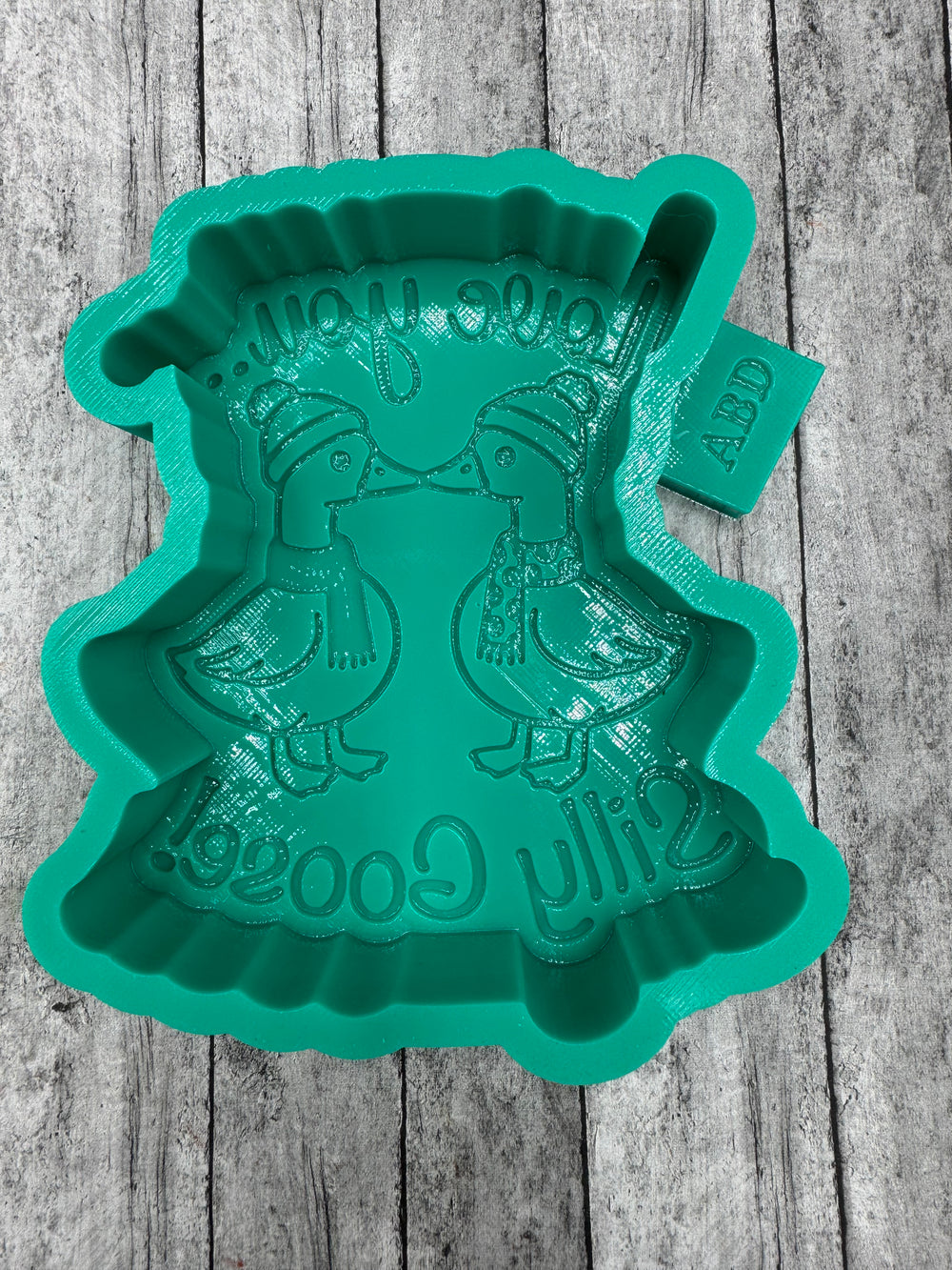 Love You Silly Goose Valentine Freshie Silicone Mold