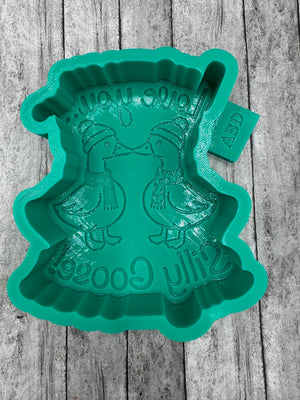 Love You Silly Goose Valentine Freshie Silicone Mold