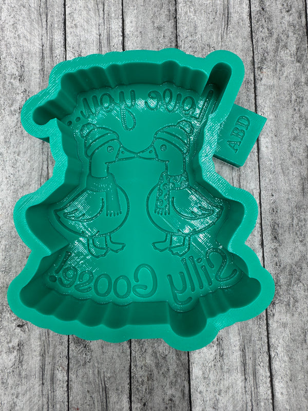 Love You Silly Goose Valentine Freshie Silicone Mold