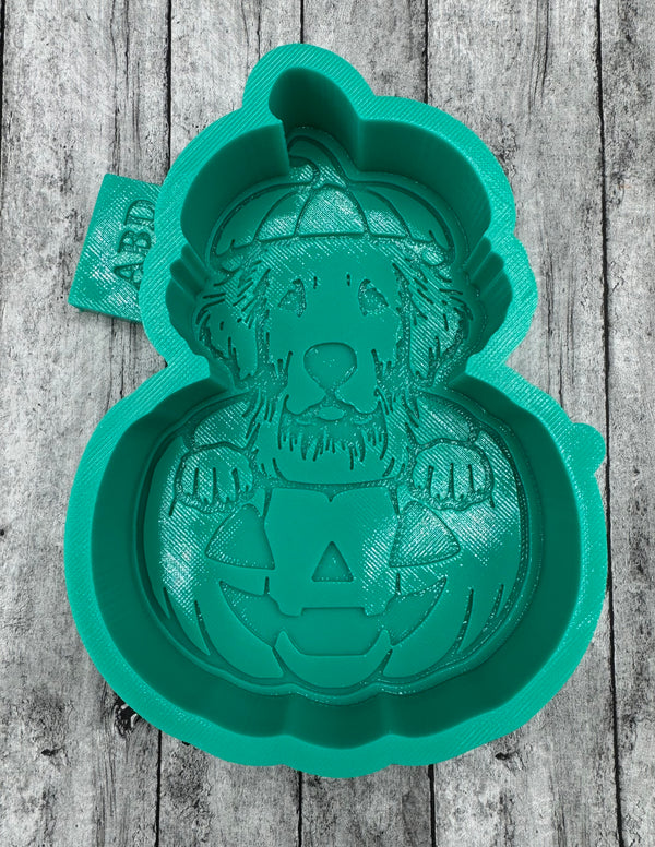 Dog in a Pumpkin Freshie Silicone Mold