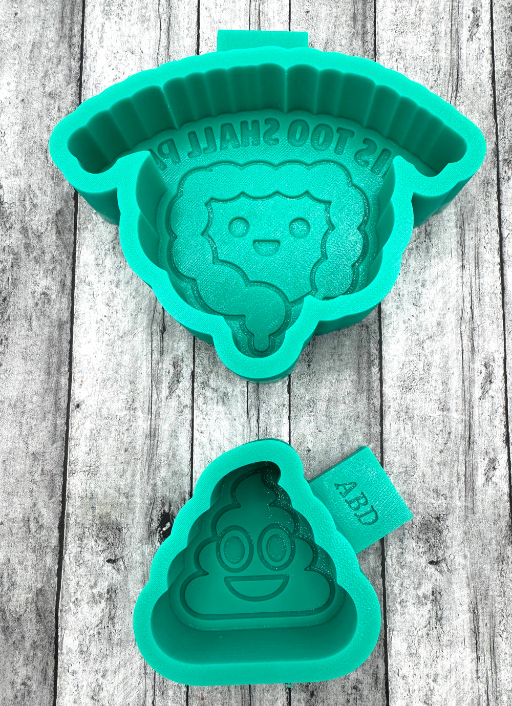 This Too Shall Pass Colon and Mini Emoji Poo Mold Freshie Silicone Mold