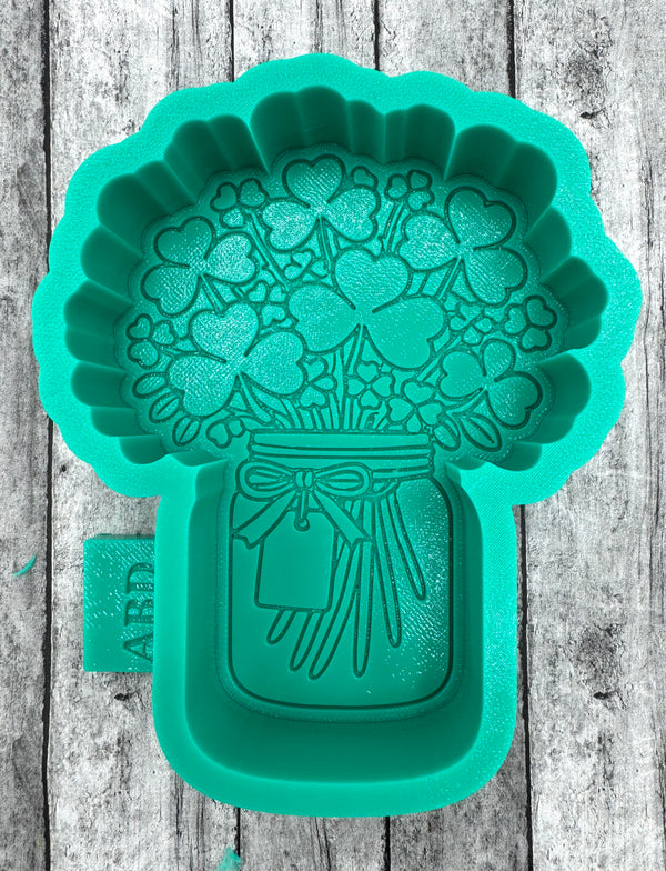 Jar Full of Clover Freshie Silicone Mold