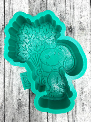 Beagle Dog Leaf Balloon Freshie Silicone Mold