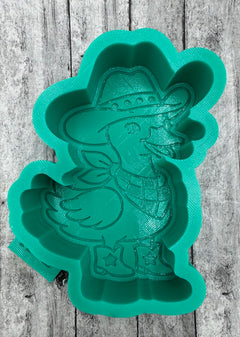 Cowboy Goose Freshie Silicone Mold