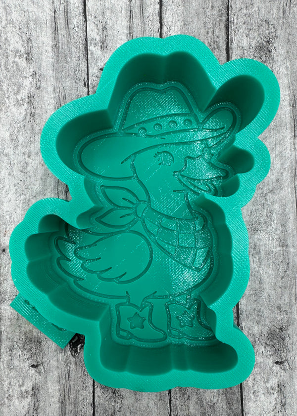 Cowboy Goose Freshie Silicone Mold
