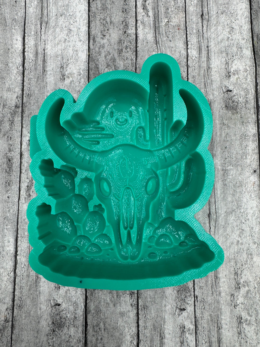 3D Skull Desert Scene Silicone Mold