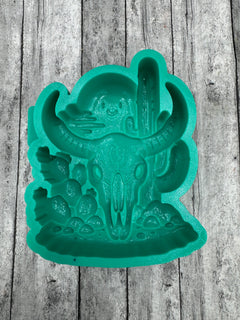 3D Skull Desert Scene Silicone Mold