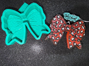 Leopard Print Bow Freshie Silicone Mold