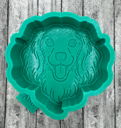 Long Haired Dachshund Head Freshie Silicone Mold