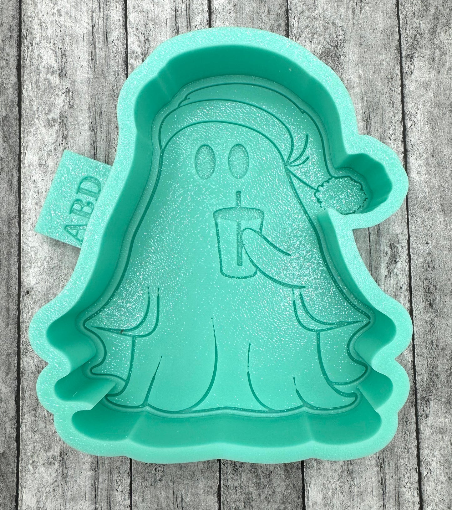 Ghost in Santa Hat Freshie Silicone Mold